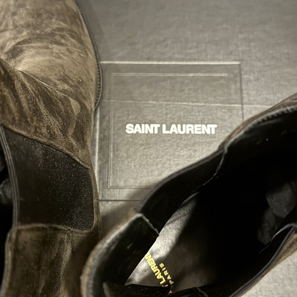 Saint Laurent Men\'s Boots - Charcoal Suede main image 6